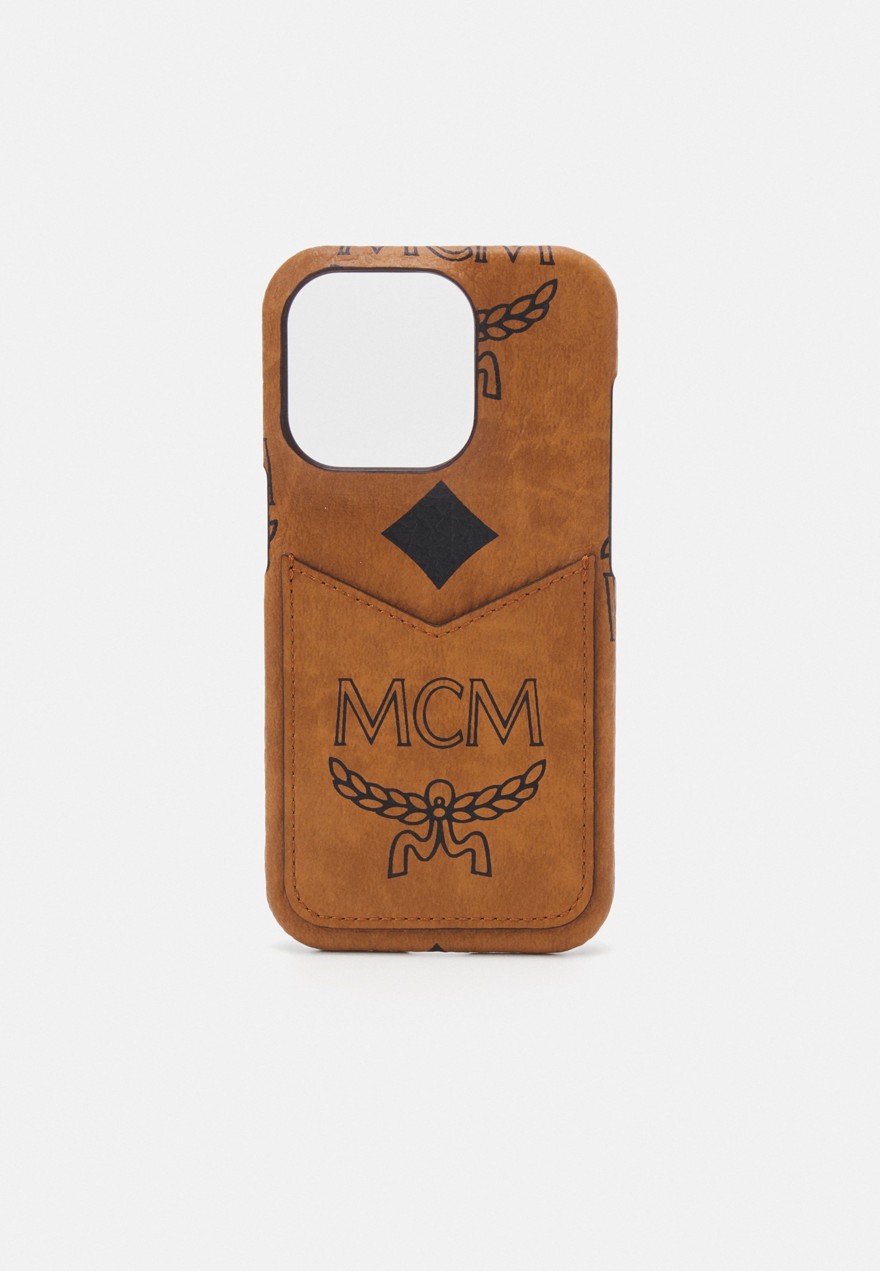 MCM AREN MAXI VISETOS IPHONE 15 PRO - Handyhülle - cognac - Zalando.de 