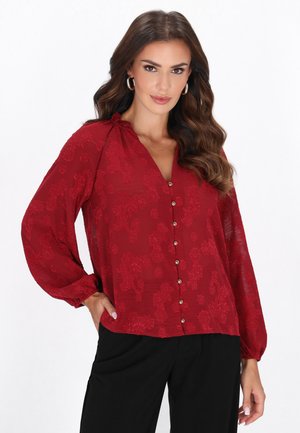 Bluse - burgundy