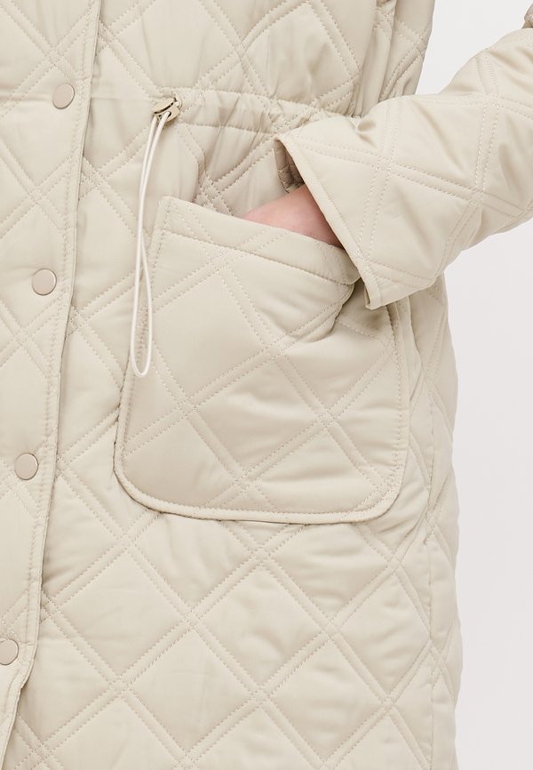 VMVALERIE LONG QUILT  - Winter coat - beige3