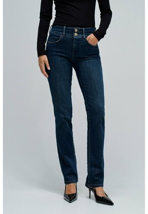 SECRET PUSH IN SLIM - Vaqueros bootcut - blau