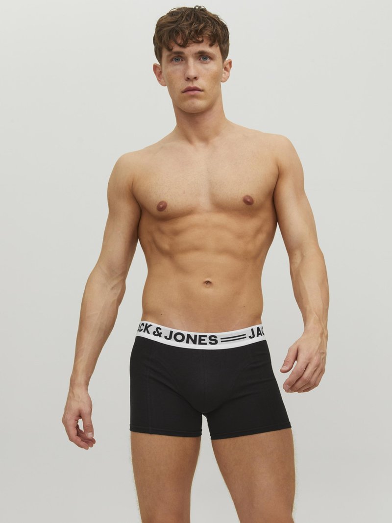 Jack & Jones - SENSE TRUNKS 3 PACK - Culotte - black, Ampliar