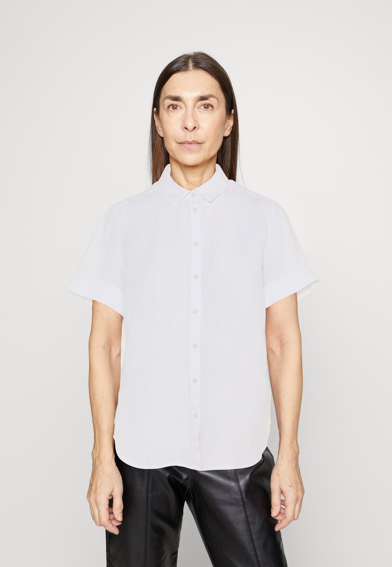 Uni et pailleté - chemisier style chemise | /fr