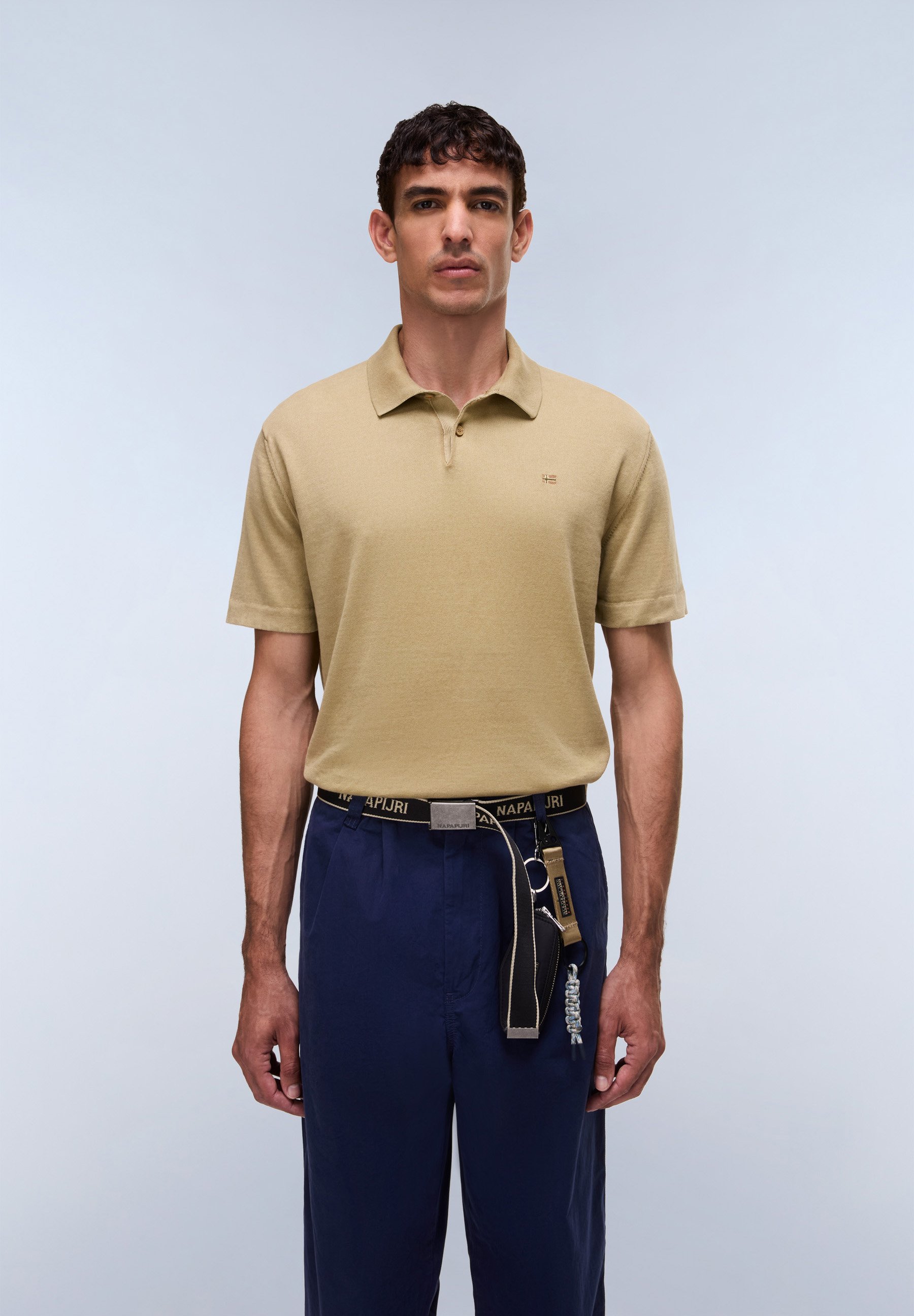 Napapijri HUDSON POLO SS - Polo shirt - kelp nd/beige - Zalando
