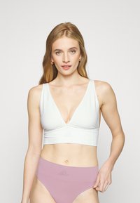 adidas Sportswear - LONGLINE PLUNGE LOUNGE  - Bustier - white Thumbnail-Bild 1