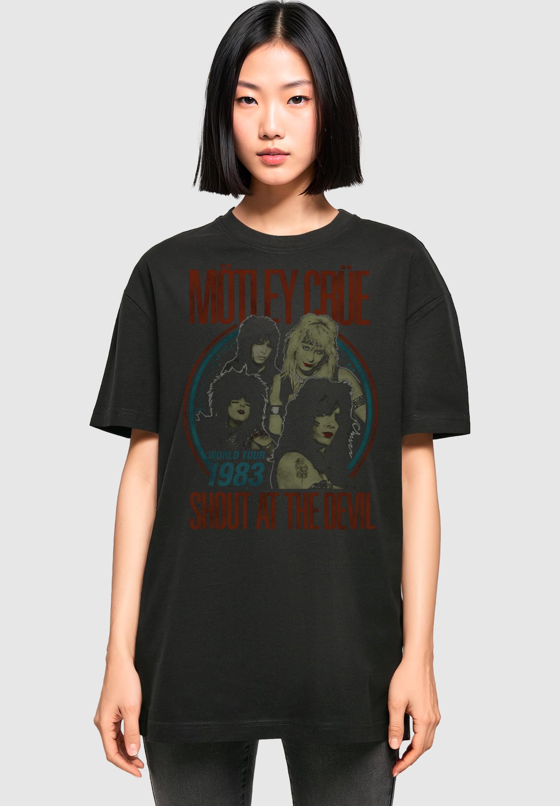 Merchcode MOTLEY CRUE SATD TOUR 1983 OVERSIZED BOYFRIEND TEE