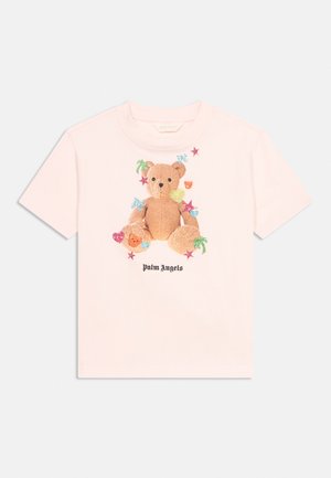 Palm Angels STICKERS BEAR TEE UNISEX - T-shirt imprimé - rosa/pink