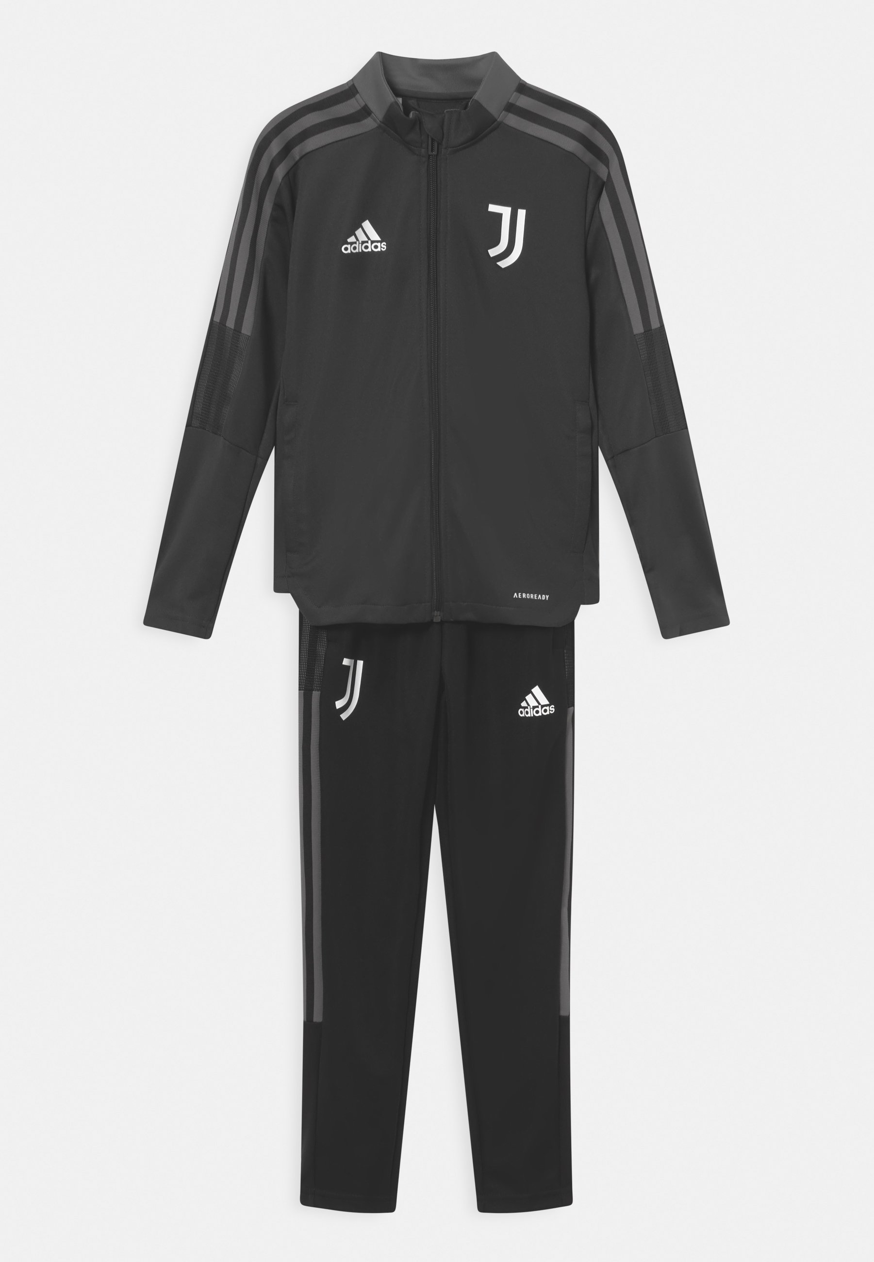 Adidas Performance Juventus Turin Unisex Trainingsanzug Dark Grey Dunkelgrau Zalando De