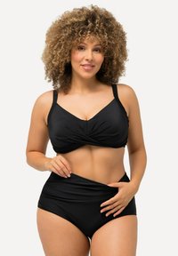 Ulla Popken DRAPIERUNG HIGH WAIST - Bikini pezzo sotto - black