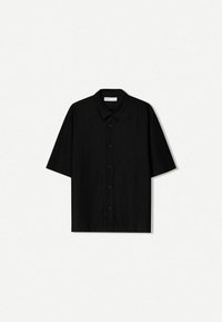 LINEN BLEND-SHIRT - Hemd - black