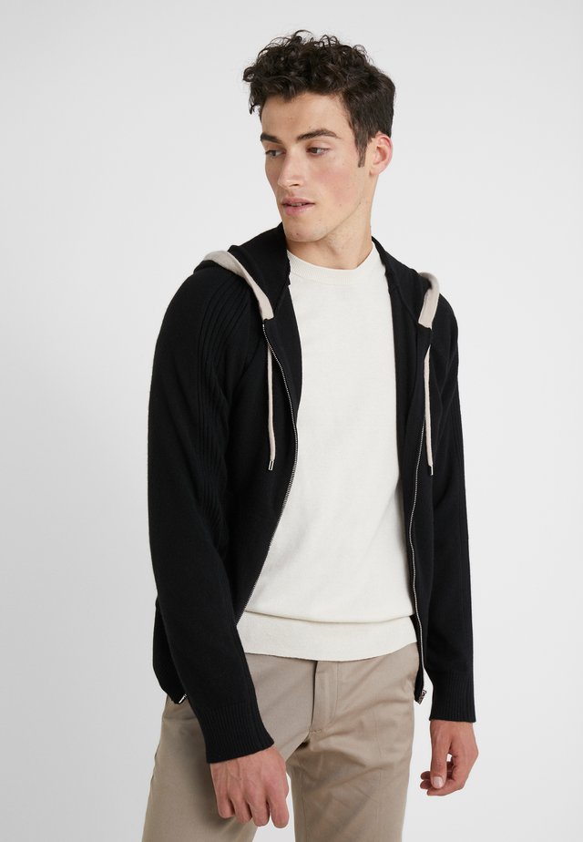 HOODY MONGOLIAN - Cardigan - black