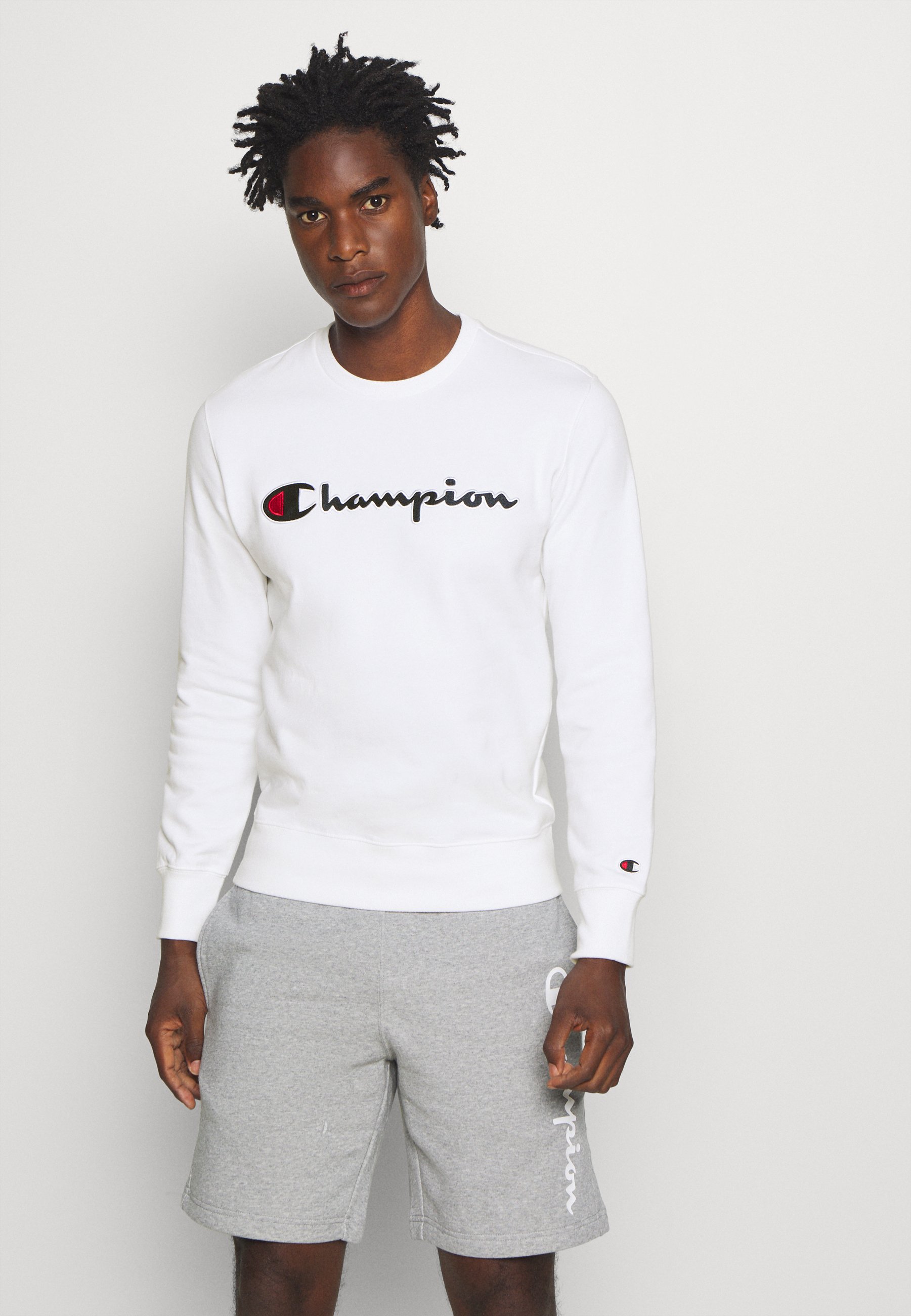 champion crewneck sweatshirt weiß champion crewneck sweatshirt weiß