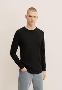 TOM TAILOR DENIM LANGARM - Langærmet T-shirt - black