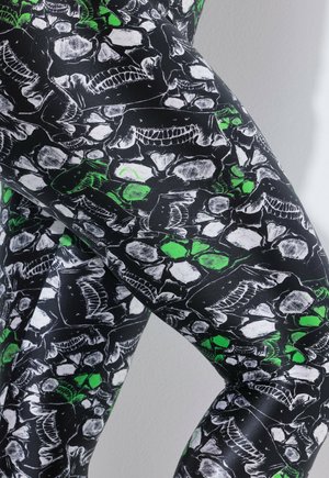 Angel of Style, LEGGINGS, SLIM FIT, TOTENKOPF-MUSTER - Leggings - black