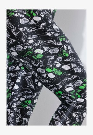 Angel of Style, LEGGINGS, SLIM FIT, TOTENKOPF-MUSTER - Leggings - black