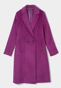 TAILLIERTER MIT KNÖPFEN - Cappotto classico - violet foncé