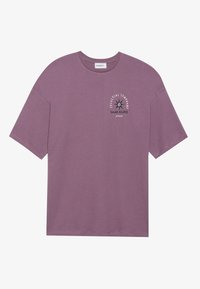 Printtipaita - black/plum