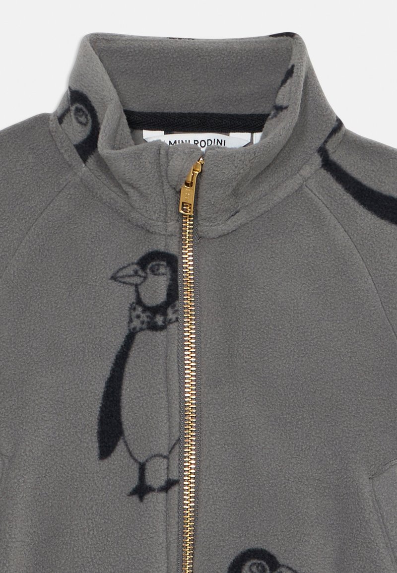 Mini Rodini PENGUIN JACKET UNISEX Zip-up sweatshirt grey