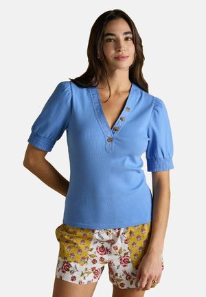 REGULAR FIT - TABITHA WITH PUFF SLEEVES - Print T-shirt - blue