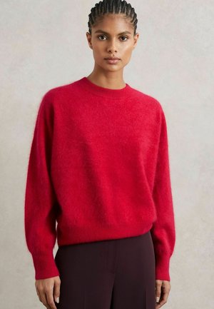 MISHA BRUSHED CREW NECK - Pulóver - red