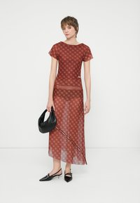 House of Sunny RETRO CHECK SKIRT - sukňa v tvare A - multi-coloured