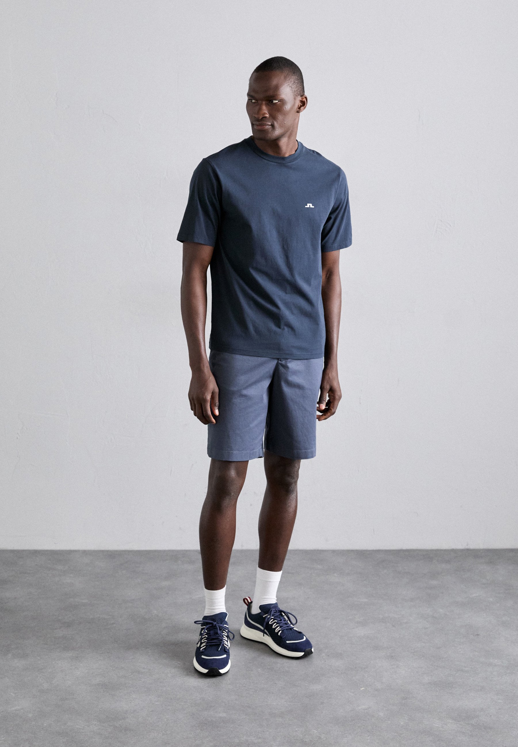 J.LINDEBERG PARCY LOGO TEE - Basic T-shirt - navy/dark blue