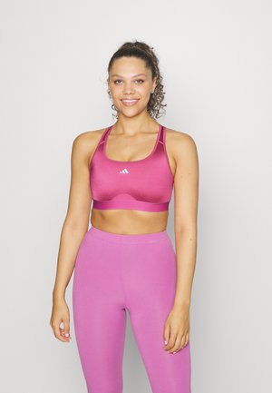 adidas Performance HIIT - Αθλητικό σουτιέν μεσαίας στήριξης - preloved fuchsia