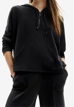 Jersey con capucha - black