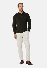 Hackett London Top s dlhým rukávom - hunter green
