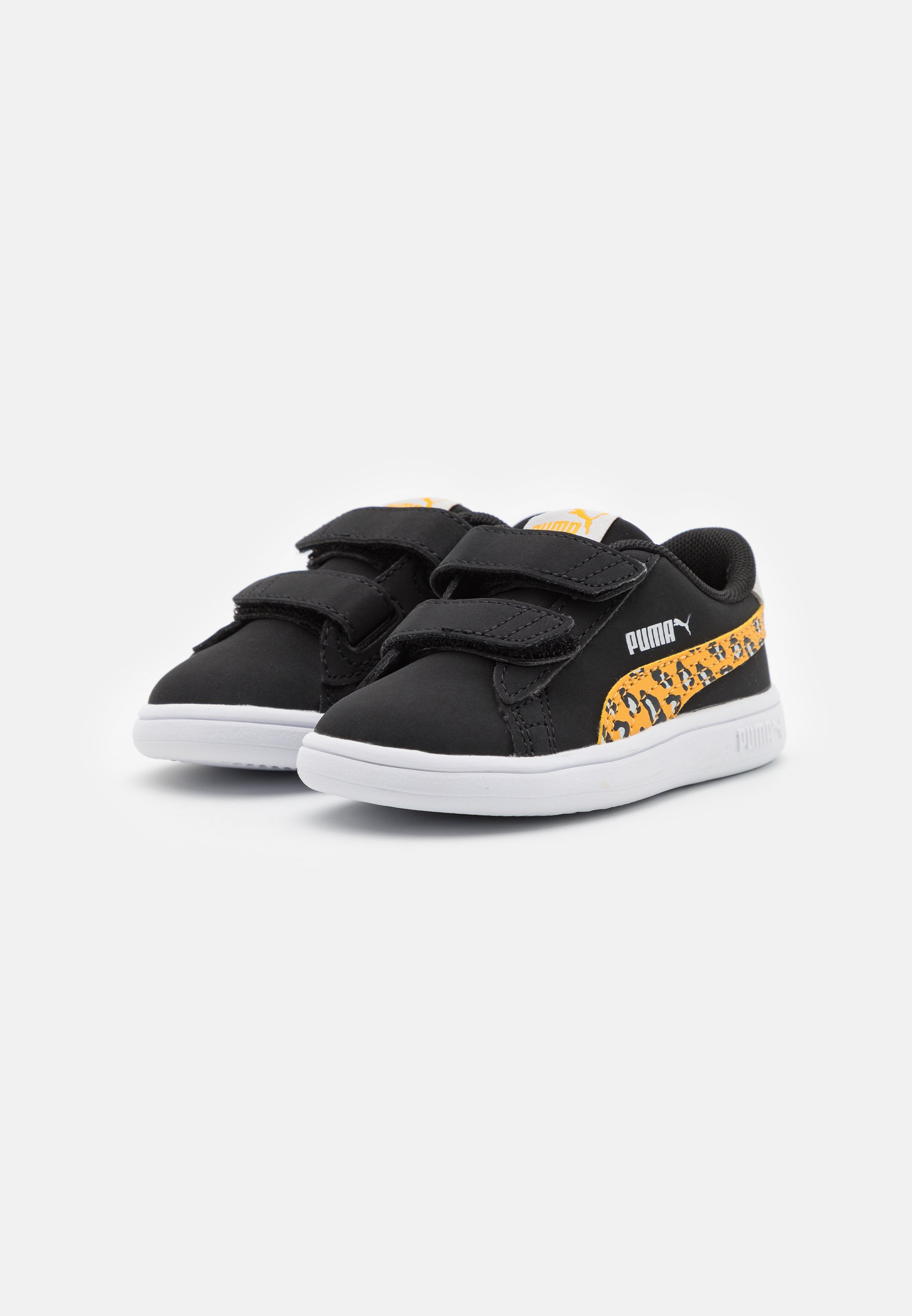 Puma SMASH V2 ROAR - Sneaker low - black/mineral yellow/schwarz - Zalando.de