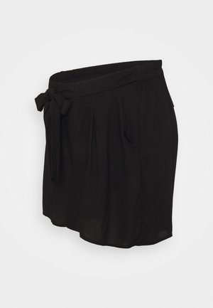UNDER BUMP TIE WAIST - Shorts - black
