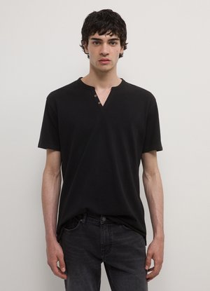 Calliope SERAFINO TINTA UNITA - T-shirt basic - nero