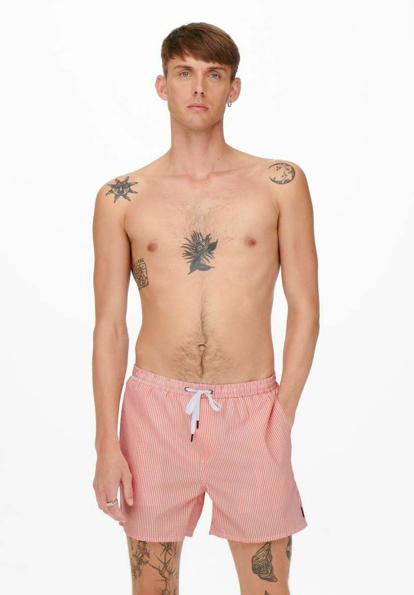 TED SEERSUCKER - Swimming shorts - porcelain rose