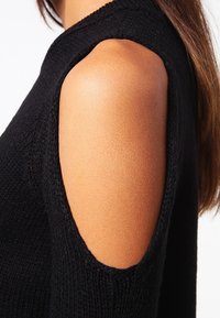 Noisy May Strickpullover - black