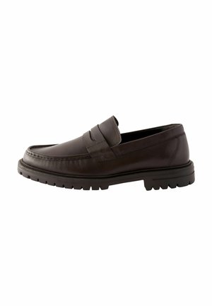 Next CLEATED SADDLE   REGULAR FIT - Pantofi slip-on - brown