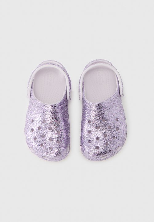 Crocs CLASSIC CHUNKY GLITTER - Sandalias planas - grape ice — foto 4