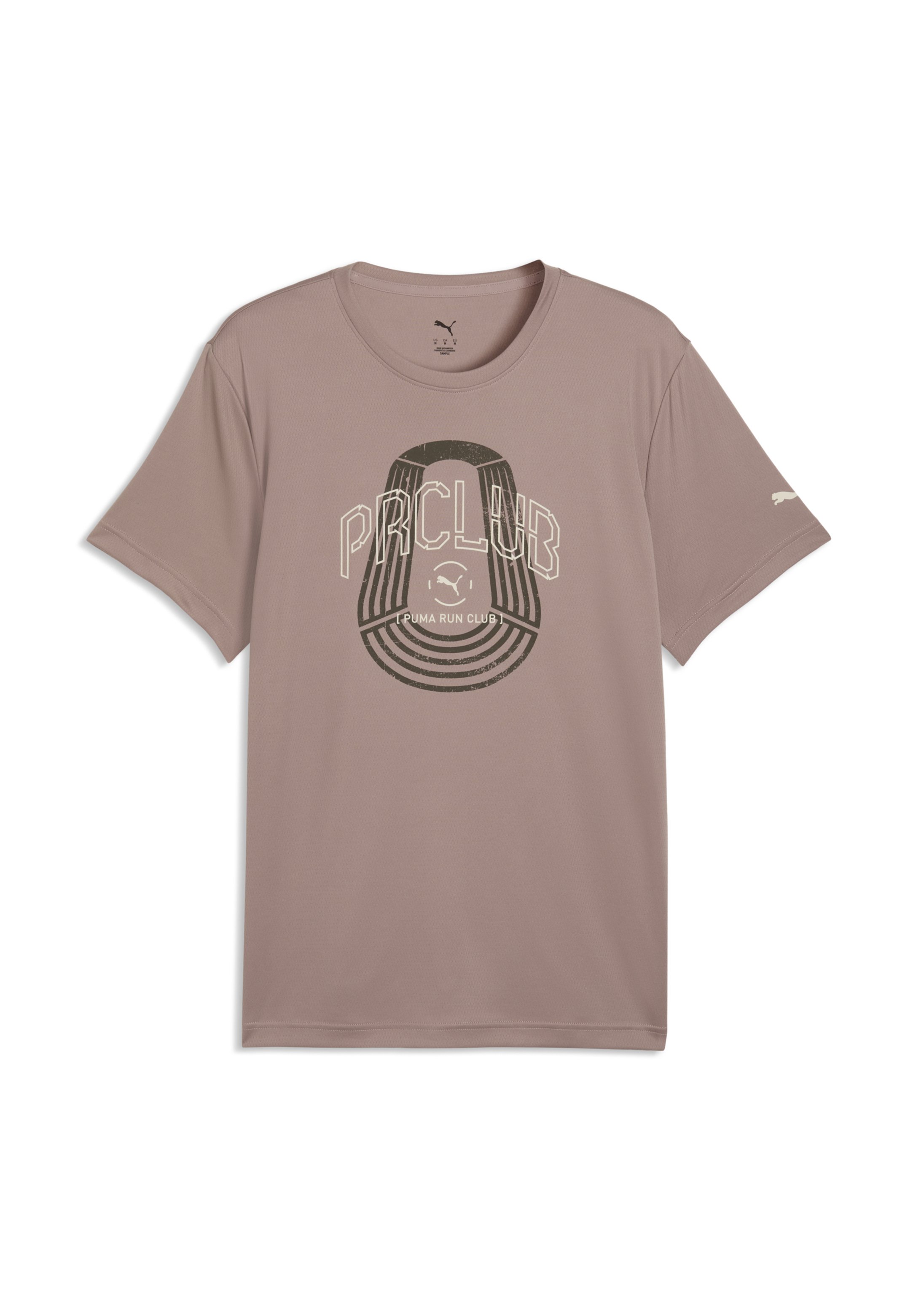 Puma RUN CLUB GRAPHIC - Sportovní tričko - sandstone