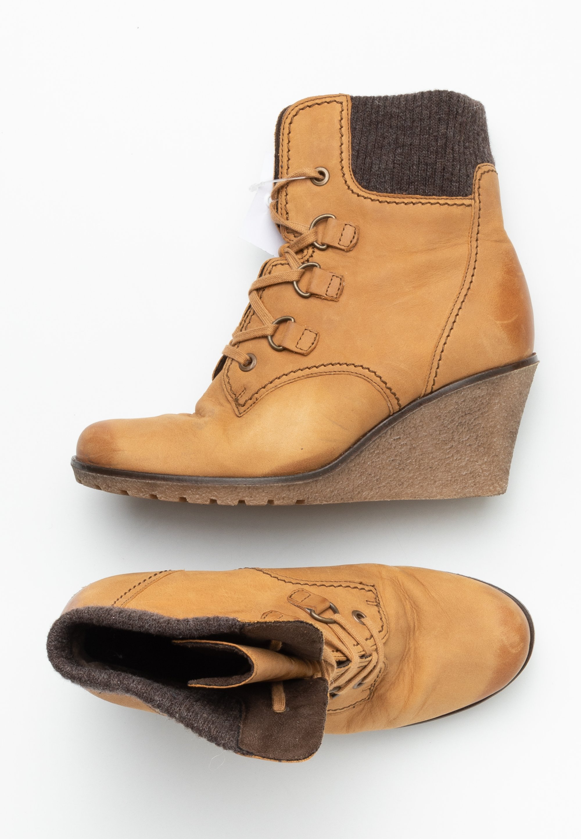 Gabor Enkellaarsjes met sleehak brown/bruin (Pre-owned