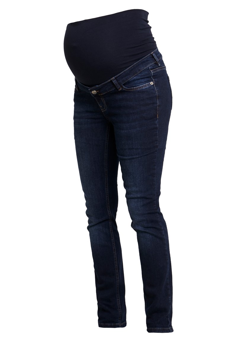Esprit Maternity Slim fit jeans donkerblauw denim