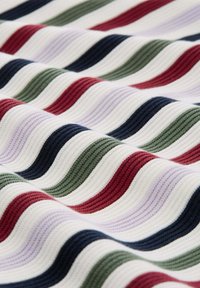 TOM TAILOR Pullover - red green knit stripe design