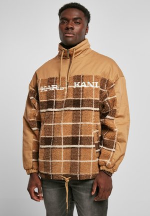 Karl Kani CHECK - Fleecejacke - sand