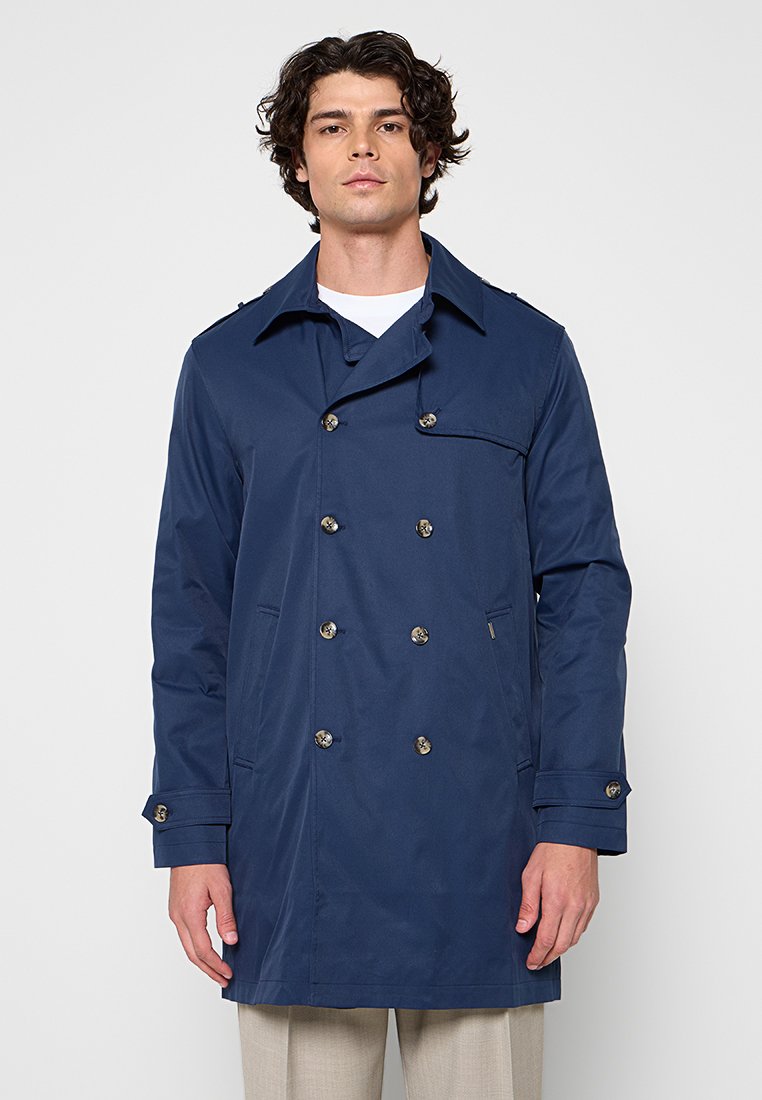 dreimaster Trenchcoat donkerblauw