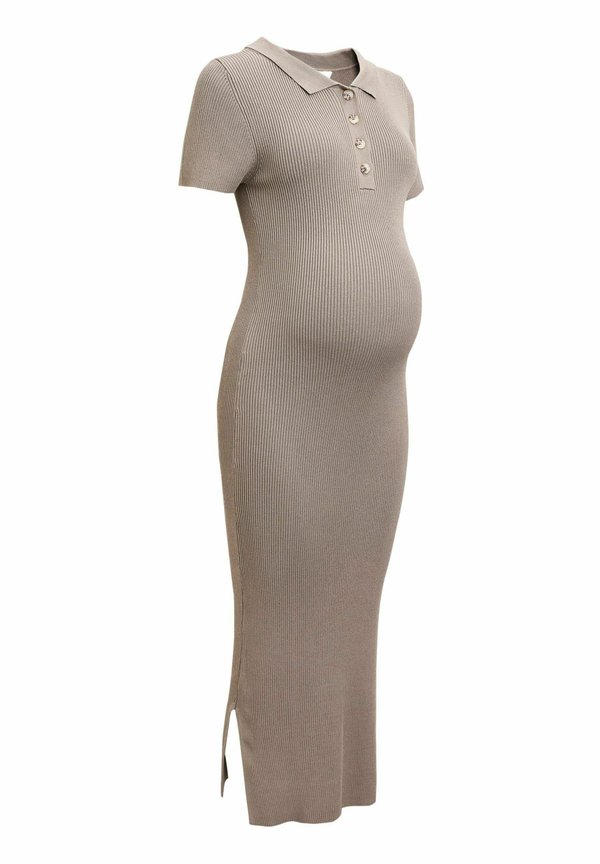 MATERNITY COLLARED - Strickkleid