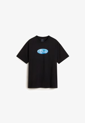 Vans 3D RETROVAL - T-shirt con stampa - black