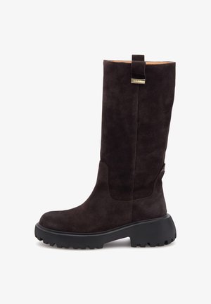 Woden Plateaustiefel -  chocolate