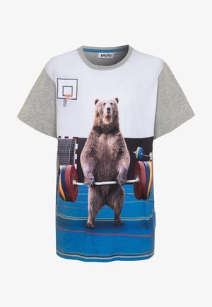 Molo RASMUS - Camiseta estampada - mottled grey