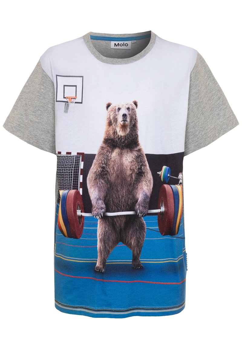 Molo RASMUS - Camiseta estampada - mottled grey