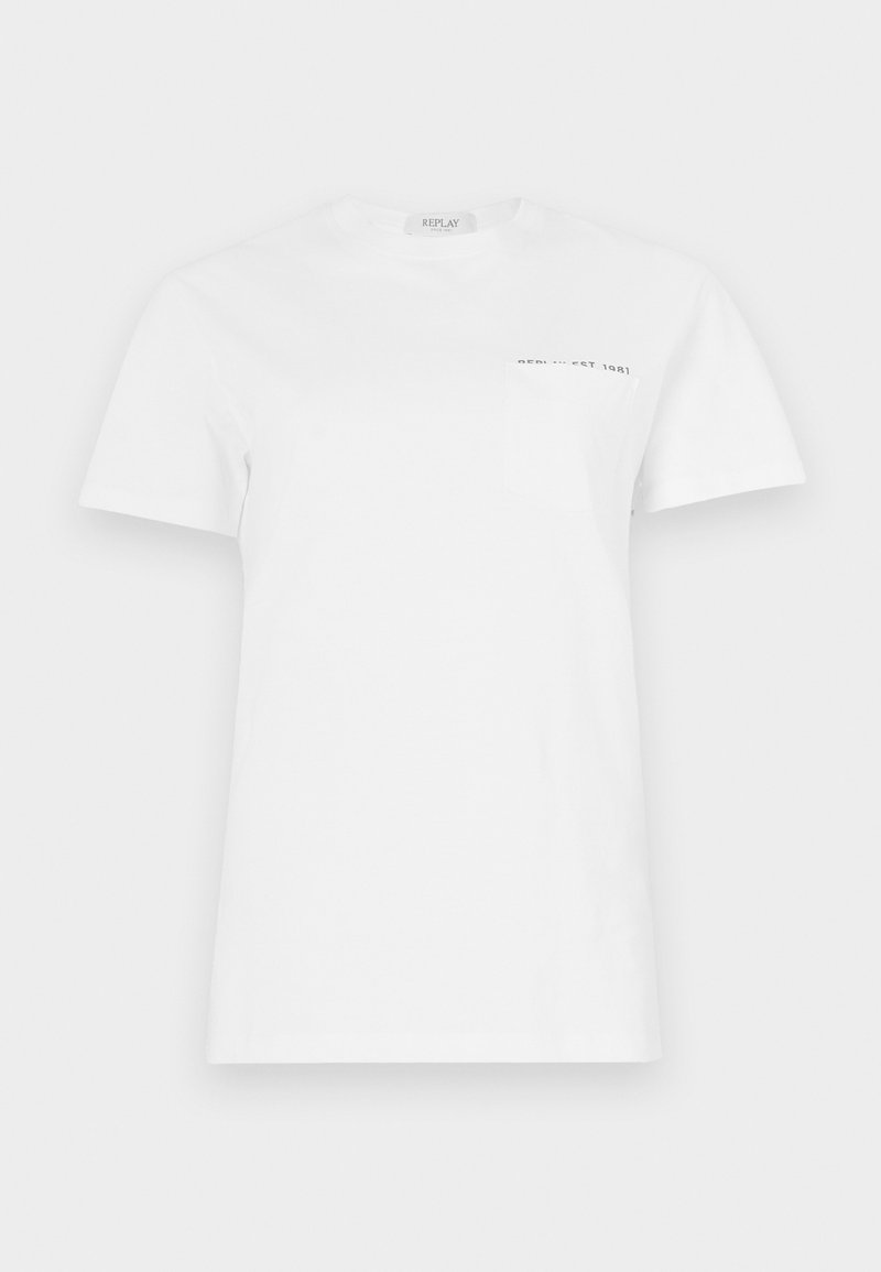 Replay T-shirt basic lichtblauw denim Replay T-shirt basic lichtblauw denim