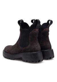 Woden Stivaletti con plateau - chocolate
