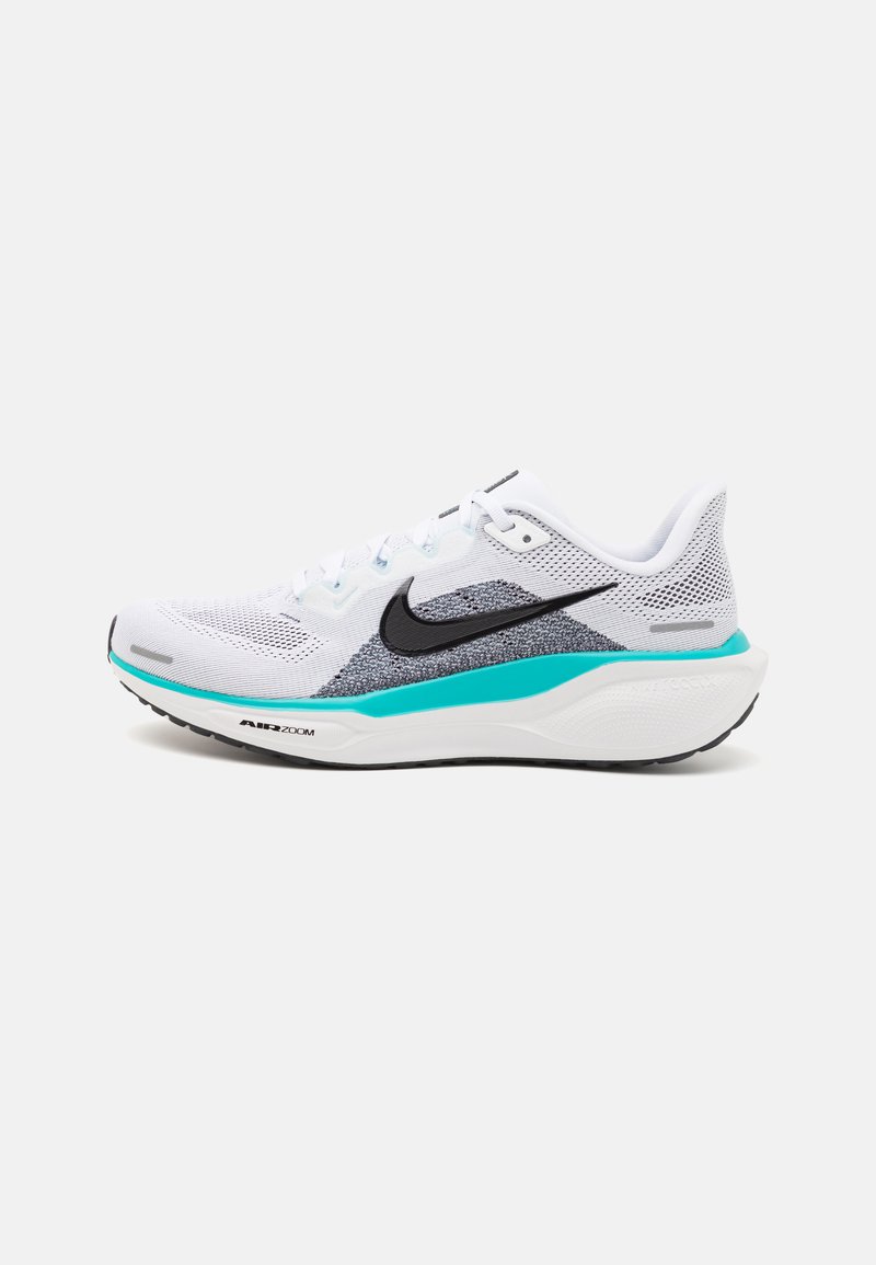 Nike Performance AIR ZOOM PEGASUS 41 - Løbesko til landevejen - white/dusty cactus/black/glacier blue/summit white