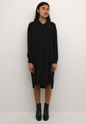 AJANAKB SOLID LONG - Shirt dress - meteorite